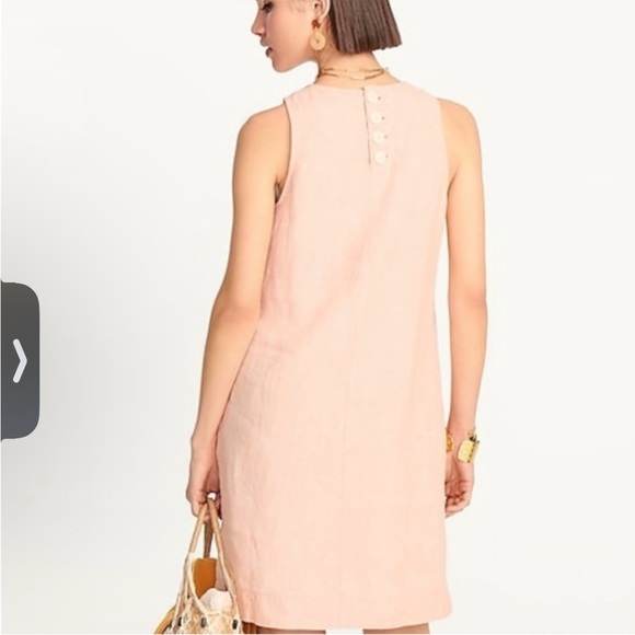 Jcrew Button-back linen shift dress - Picture 2 of 3